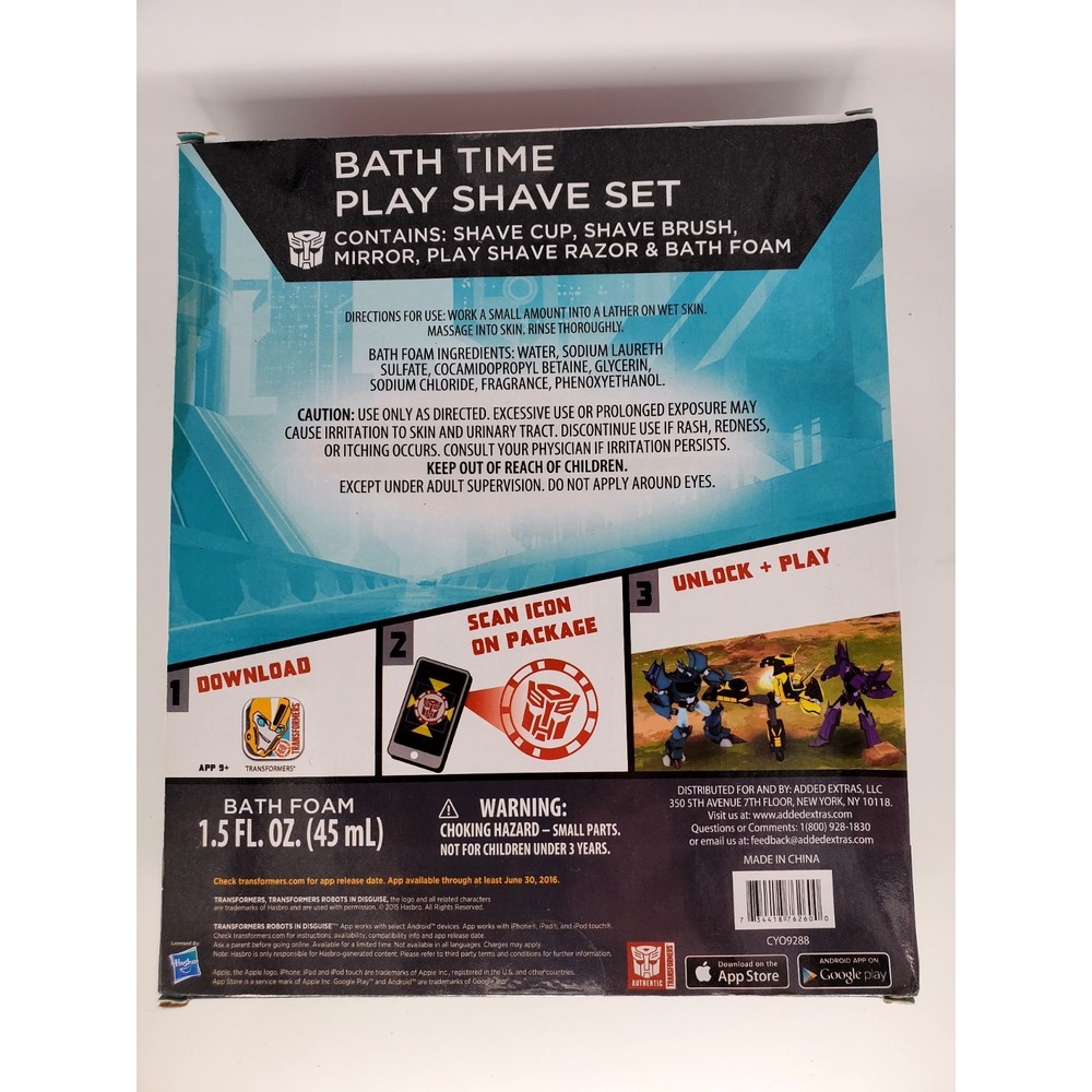 Transformers 5-PC Bath Time Play Set With Play‎ Razor And Mirror - Picture 9 of 9